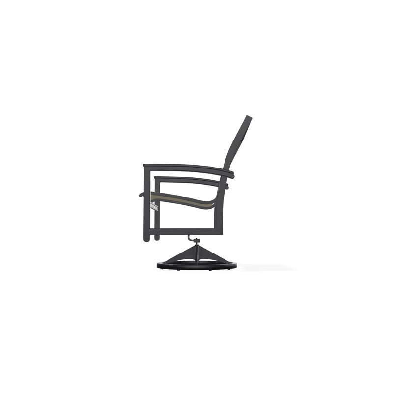 Bazza Outdoor Dining Chair, Elevation Stone, Black