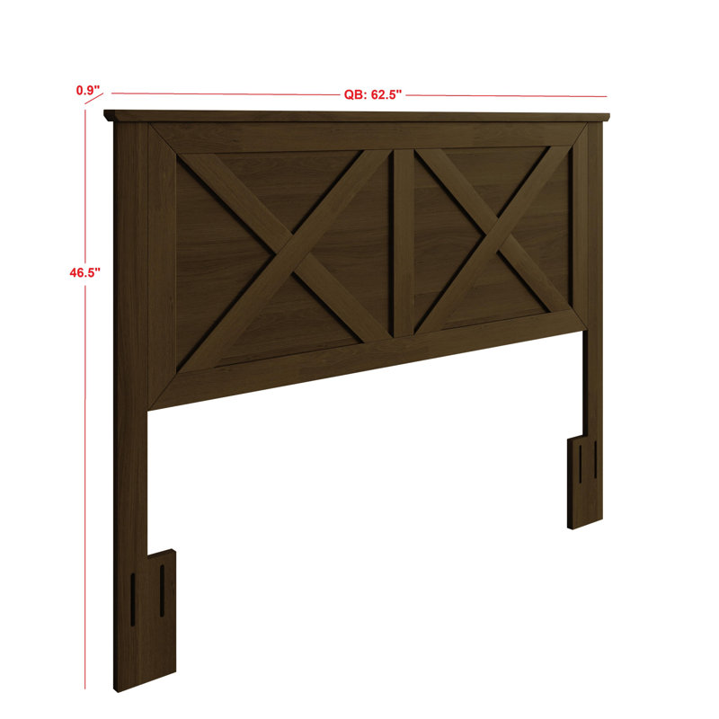 Tête de lit double / grand Raleigh, Double/Grand, Brun