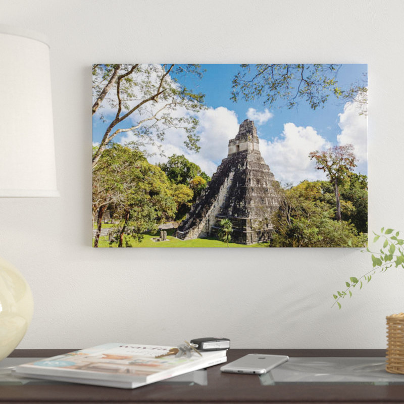 « temple i of the jaguar, tikal, guatemala » par matteo colombo, impression sur toile, H 8 po x l 12 po x P 0,75 po