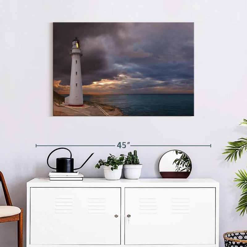 Aletra Castle Point Lighthouse, 24" H x 36" W