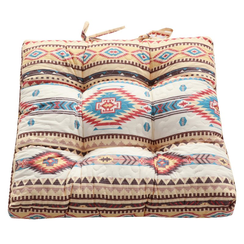 Greenland Home Fashions Phoenix Tan Chair Pad, 18", 1