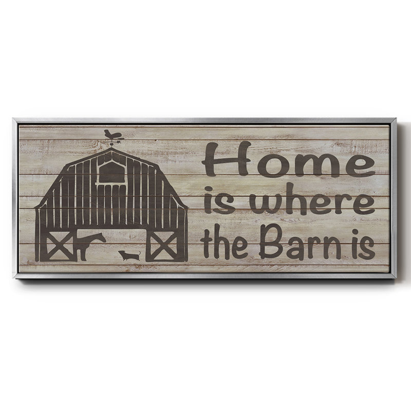 Toile encadrée Home & Farm III, H 8 po x l 20 po