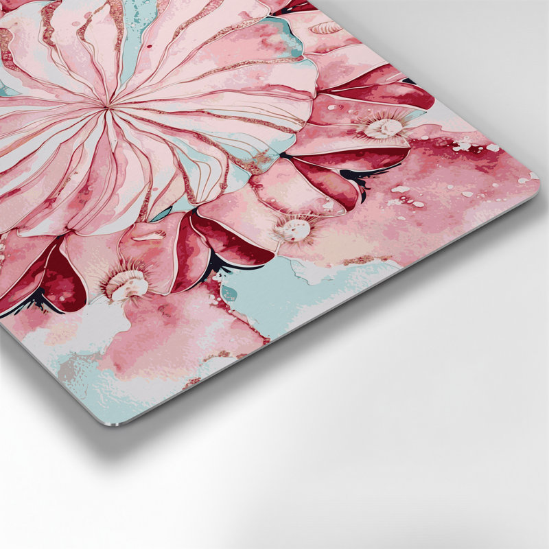 Nautique, coquillages roses, art mural en métal beige, H 16 po x l 20 po