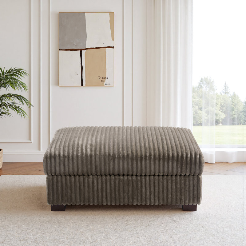 41.75cm Wide Rectangle No Ottoman, Light Brown