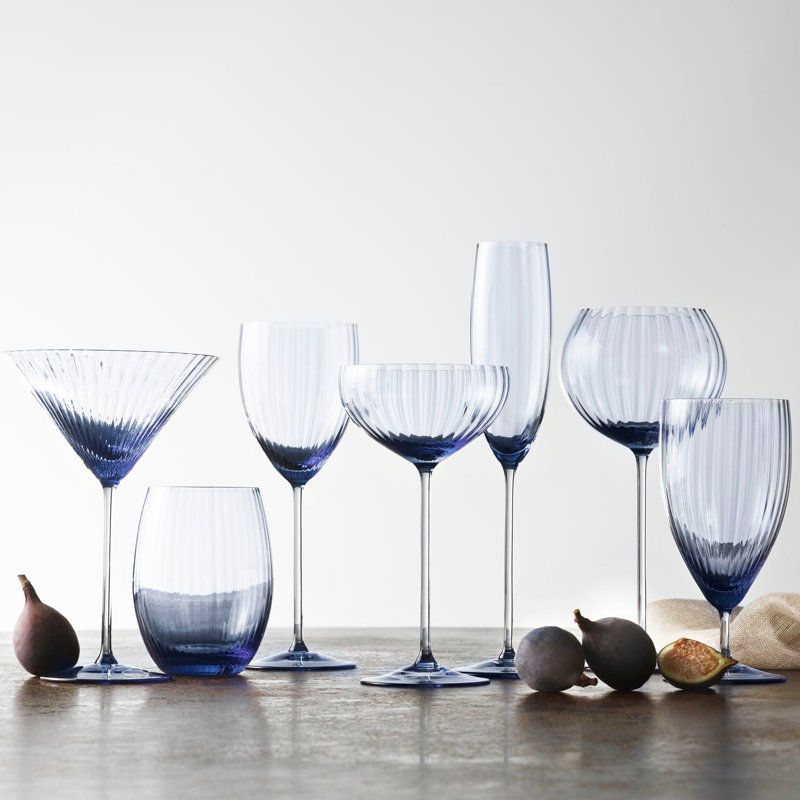 Quinn Crystal White Wine Glass, Amber