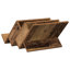 Wood Free Standing Magazine Rack-171739949