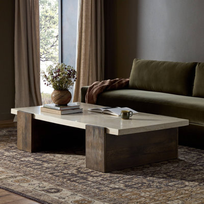 Table basse Letta - Marbre crème