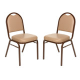 Celia Vinyl Stack Chair (2 Pack)