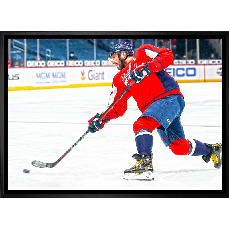 Alexander Ovechkin, Capitals de Washington, toile de tir encadrée 20 x 29