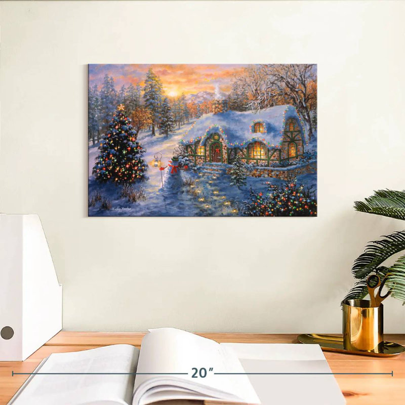 Christmas Cottage I, H 8 po x l 12 po