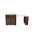 80-Inch Expandable Kitchen Island With Dining Table, Marble-Grain Countertop With Power Outlet, Mobile Storage Cart With Cabinet & 2 Drawers, Walnut Finish Kitchen Prep Table