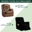 Housse pour fauteuil inclinable à coussins carrés/rectangulaires-971991202