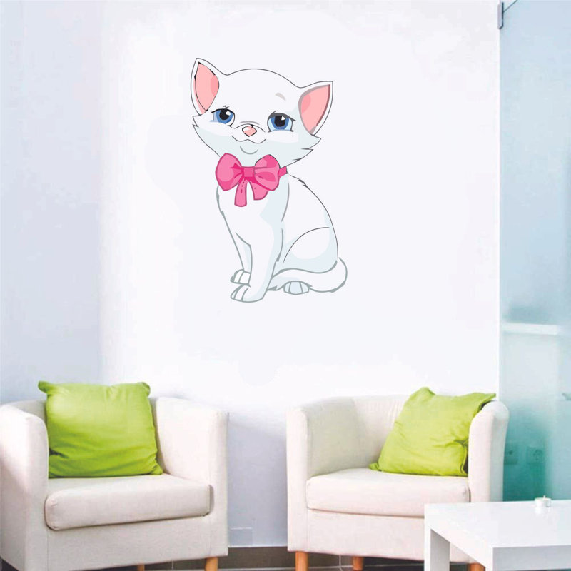 Adhésif mural charmant pour chat adorable, 20 po x 20 po