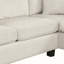 Canapé modulaire Canapé modulaire rembourré en chenille de 111,8 po avec repose-pieds de rangement mobile pour le salon-1485671047