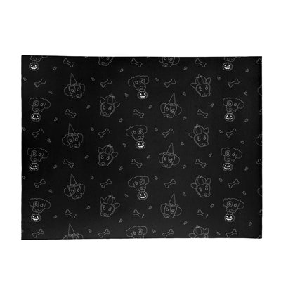Tapis fait main area black
