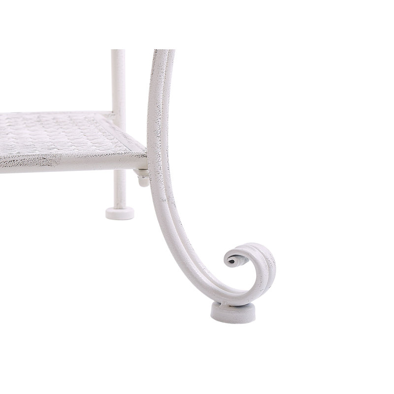 Tawanna Metal Plant Stand, Light Beige