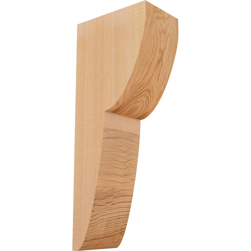 Crestline Corbel, 14" H x 3.5" W x 6" D, Smooth, Western Red Cedar