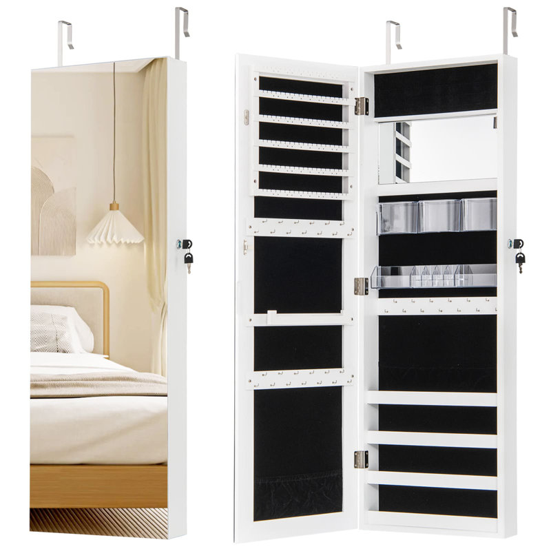 Jewelry Armoire, White