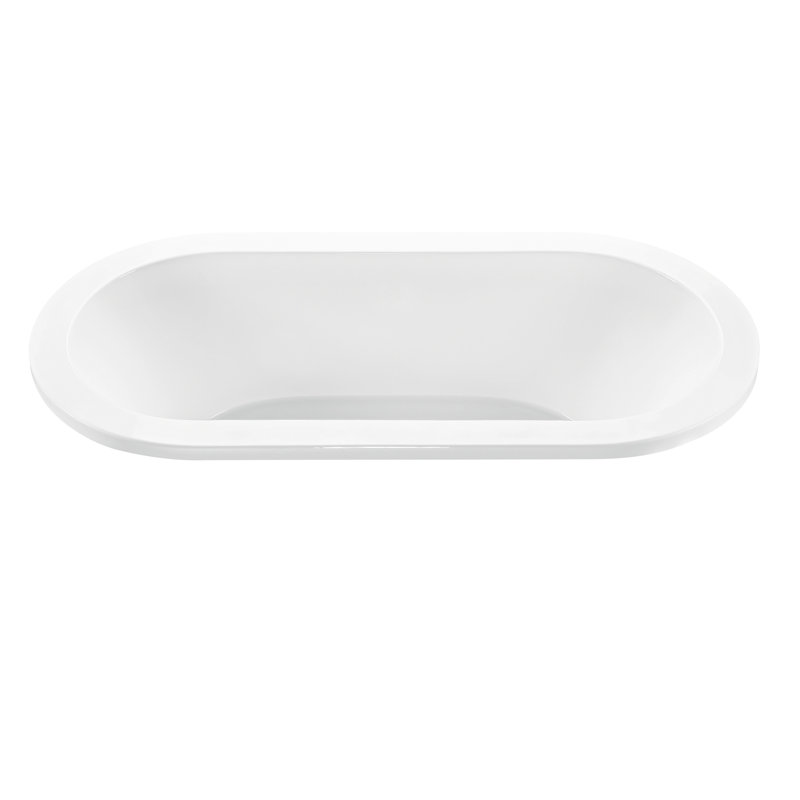 New Yorker 5 71.875" Whirlpool Bathtub, White, Drop In