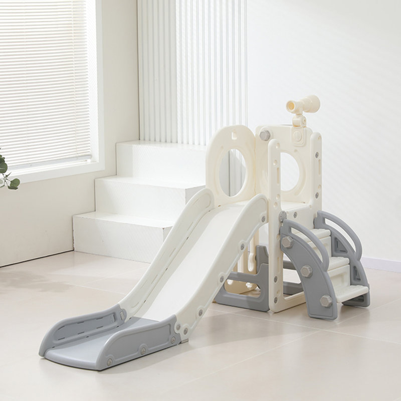  Ensemble de jeu de cerceau et de télescope 3 en 1 pour enfants et toboggan pour enfants