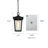 Cosimo 1- light 12.5" H Black Outdoor Pendant with Adjustable 59" Chain