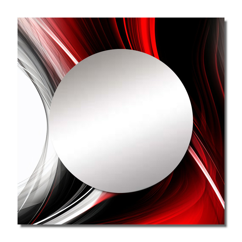 Grania - Miroir carré moderne pour décoration murale, 23 po x 23 po
