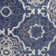 Tapis bleu marine à motif géométrique Montrel