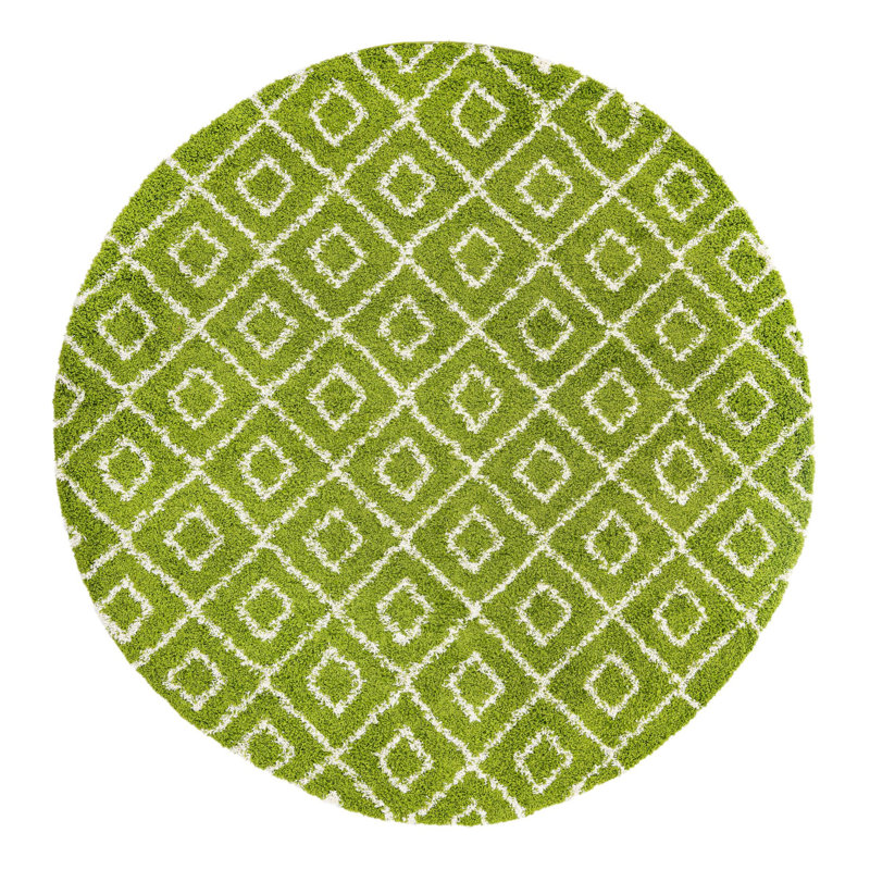 Geometric Indoor Rug, Round 10'