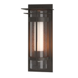 Torch Seeded Glass Outdoor Flush Mount