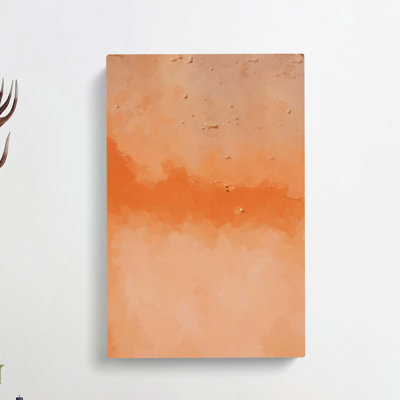 Across the Cracked Wall in Abstract - Wrapped Canvas