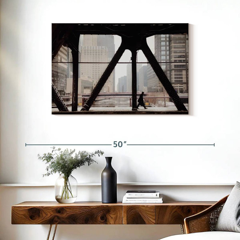 Ravi Urban Chicago Winter, 24" H x 36" W