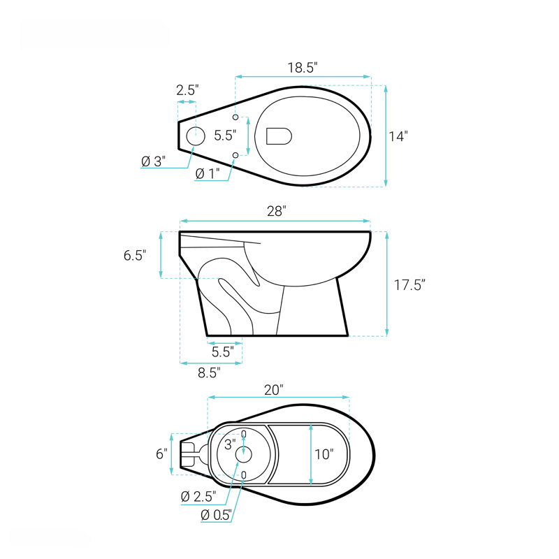 Cuvette de toilette Sirene