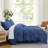 Pinch Pleated, Pintuck Duvet Cover Set with matching shams-227736029-227736017