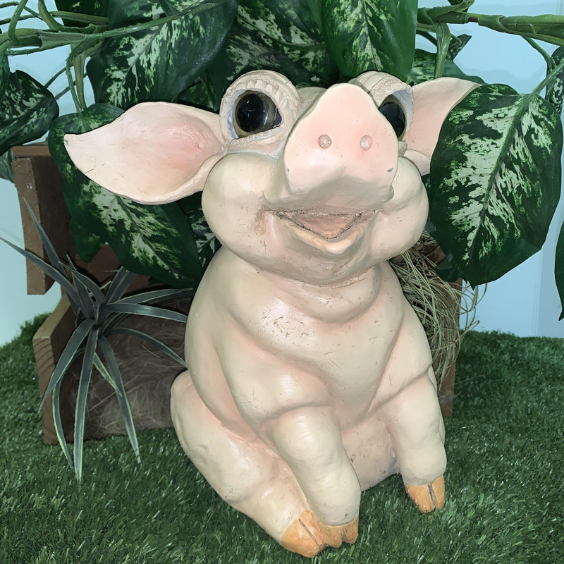 Ensemble de statue de jardin fantaisiste 3 pièces «Purdy» Country Critter, H 11 po x l 7 po x P 7 po, Individual