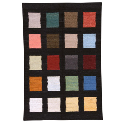 High-Quality Hand-Knotted Patchwork Area Rug