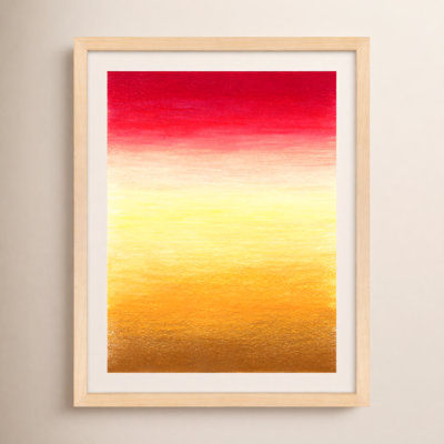 " Tie-Dye Sunset " by Katy Montica Painting Print