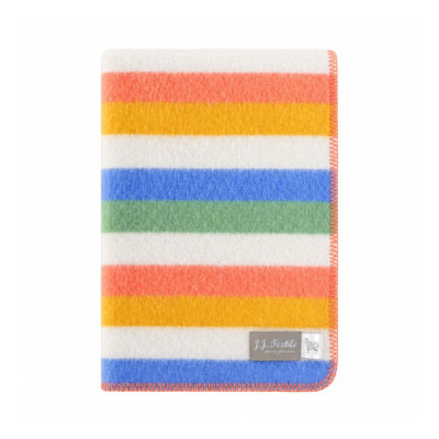 Coastal Stripe Wool Blanket