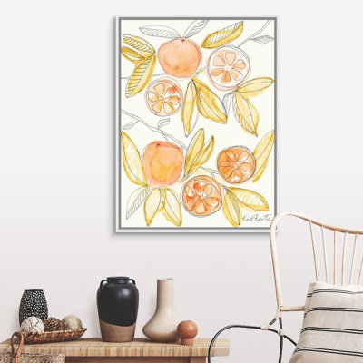 Reproduction d’art sur toile orangée « you glad I Don’t say Tomato » par Kait Roberts