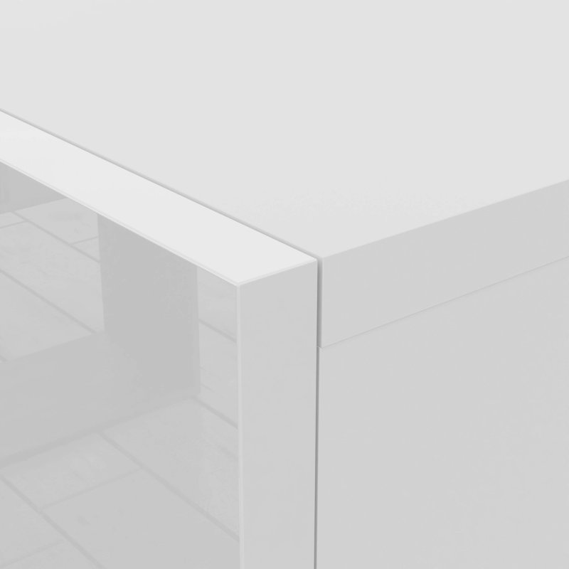 Pavillon Unfinished TV Furniture for TVs up to 109.22cm, White