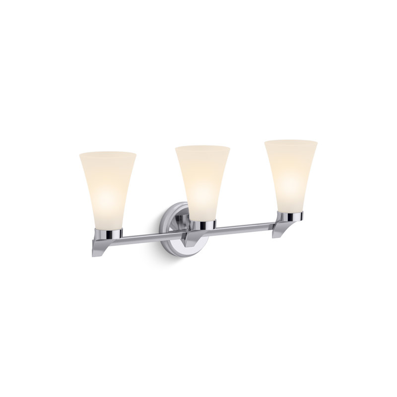 Simplice 22-5/8 In. Three-Light Sconce, Polished Chrome