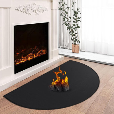 Hearth Rugs For Fireplaces Fire Resistant, Fireproof Fireplace Mat Hearth Rug, Hearth Pads For Wood Stove Fireplace Indoor Outdoor, Protect Floors Carpets From Sparks Embers