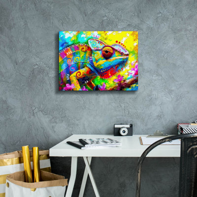 'The Karma Chameleon' by Dean Russo Canvas Wall Art