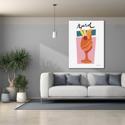  «Colorful Cocktail 4» par Farida Zaman, art mural sur toile, 40 po x 54 po