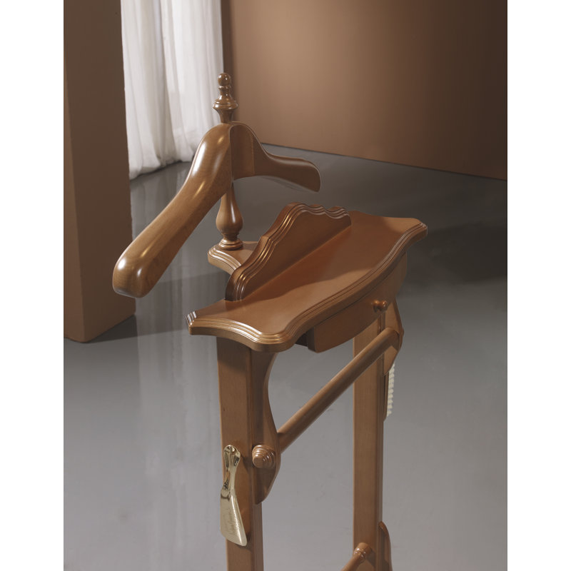 Stonehill Freestanding Valet Stand, Walnut