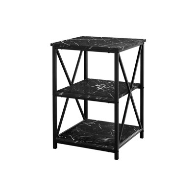 Accent Table, Side, End, Nightstand, Lamp, Living Room, Bedroom, Laminate, Metal, Contemporary, Modern