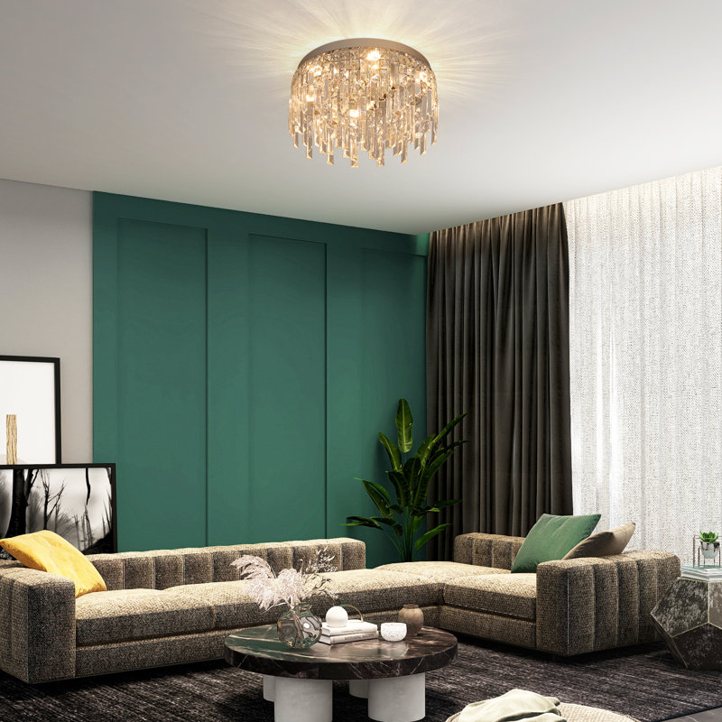 Retsof 1 - Light Chandelier, 20cm H x 40cm W x 40cm D, Chrome