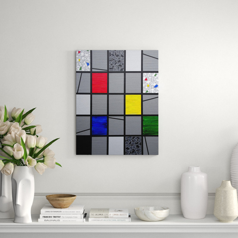 Mosaic Color Grid: The Dance, Structure & Movement Painting by Eddie Bruckner