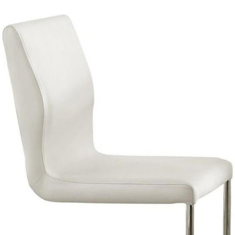 Chaises de salle à manger à hauteur de comptoir 2 pièces Modern Elegance, Blanc