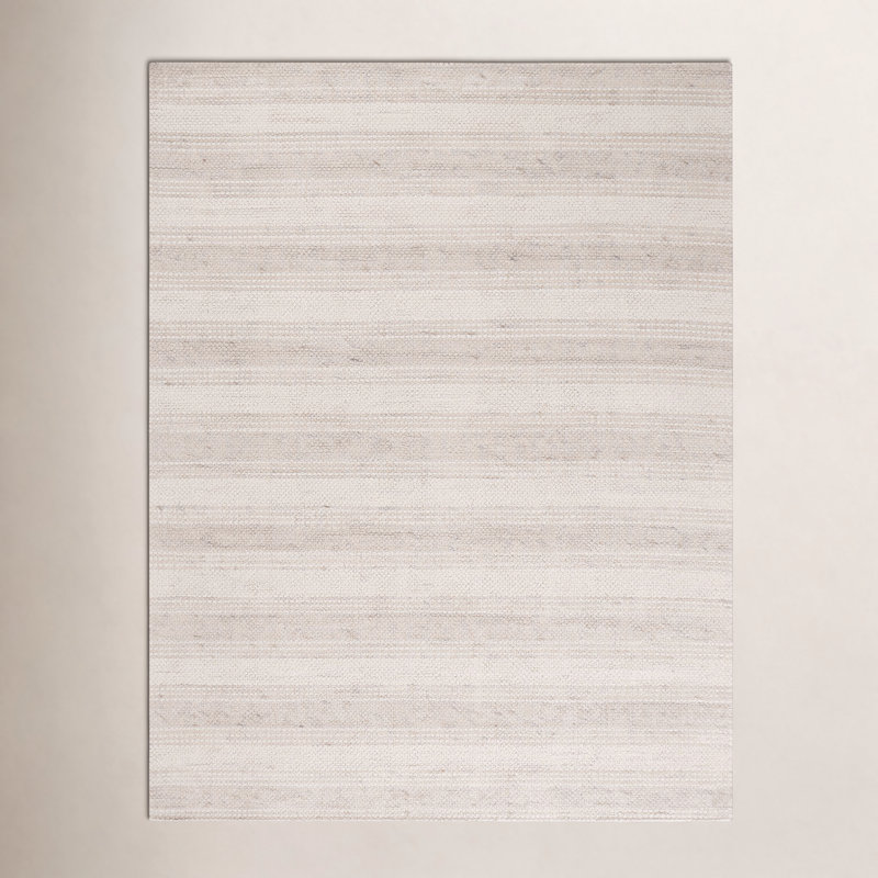 Jared Handmade Beige/Brown Rug, Rectangle 8' x 10'
