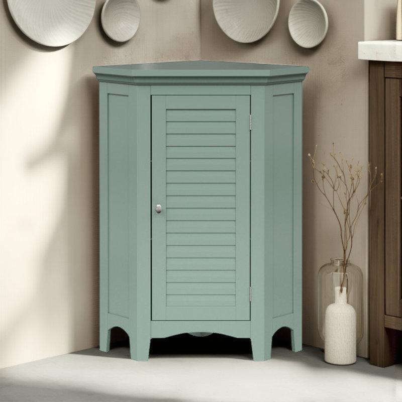 Armoire de rangement autoportante Zal, Vert sauge